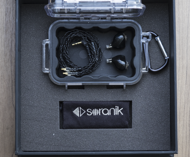 The array of accessories for the Ion is standard-fare for a premium, custom-derived IEM: waterproof Pelican case, removable cables, and a wipe cloth.